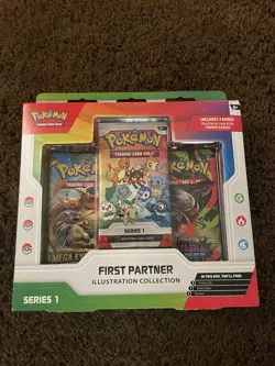 Pokemon TCG First Partner Illustration Collection Series 1 Sealed Kanto Starters - Image 1