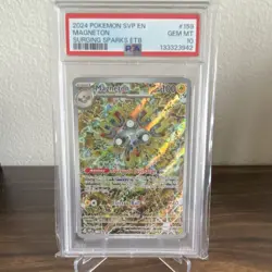 Pokemon 2024 EN Magneton 159 Sv Scarlet & Violet Promo Holo PSA 10 - Image 1