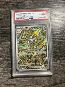 PSA 10 Magneton 159 Pokemon Surging Sparks Promo Special Illustration Rare 2024 - Image 1