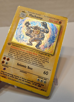 Machamp 8/102 Holo Rare 1st Edition Base Set Pokemon 1749 - Image 3
