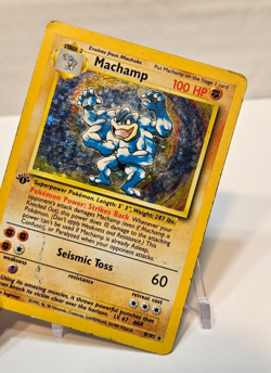 Machamp 8/102 Holo Rare 1st Edition Base Set Pokemon 1749 - Image 4