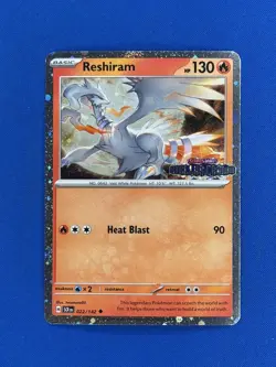 Pokemon Stellar Crown - Reshiram 022/142 Stamped Cosmos Holo - Image 1