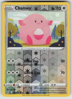 CHANSEY 202/264 COMMON FUSION STRIKE POKEMON REVERSE HOLO NEAR MINT - Image 1