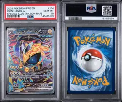 2025 POKEMON PRISMATIC EVOLUTIONS #154 IRON HANDS EX PSA 10 - Image 3