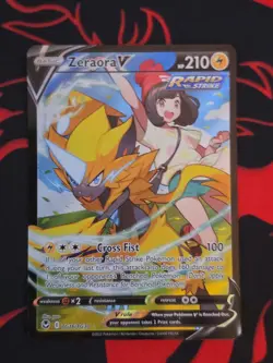 Zeraora V TG16/TG30 Ultra Rare Pokemon TCG Silver Tempest Trainer Gallery - Image 1