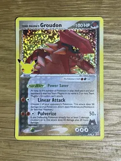 Pokemon Team Magma's Groudon Holo #9/95 Celebrations 25th Anniversary - Image 1