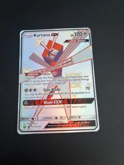Pokemon TCG Kartana GX Hidden Fates SV73/SV94 Holo Full Art Trading Card TCG - Image 1