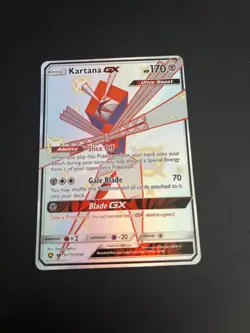 Pokemon TCG Kartana GX Hidden Fates SV73/SV94 Holo Full Art Trading Card TCG - Image 2