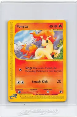 PONYTA 126/165 - NON-HOLO - Expedition - 2002 E-READER - WOTC Pokemon Card - NM - Image 1