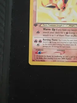 Pokemon TCG Light Flareon Neo Destiny 1st Edition 46/105 Uncommon HP80 Stage 1 - Image 2