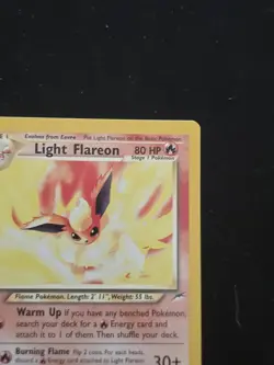 Pokemon TCG Light Flareon Neo Destiny 1st Edition 46/105 Uncommon HP80 Stage 1 - Image 4