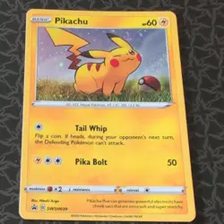 The Pokemon Company Pikachu SWSH039 Sword & Shield Promo Holo Hitoshi Ariga EN - Image 1