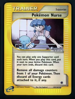 Pokemon Nurse HP 145/165 - Reverse Holo Expedition Base Set 🏝 Pokemon 2002 - Image 1