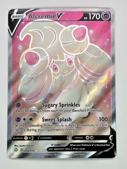 Pokemon Alcremie V Full Art 064/072 Shining Fates Ultra Rare NM - Image 1