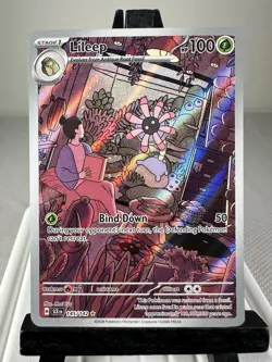 Pokemon TCG Lileep 145/142 SV07: Stellar Crown Holo Illustration Rare NM - Image 1