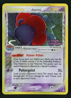 Vileplume HP 17/110 Reverse Holo Stamp Holon Phantoms Delta Species 🏝 Pokemon - Image 1