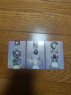 Pokemon craft Exhibition Stamp Rally Hologram Sticker Set 3 pcs Mewtwo - Image 1