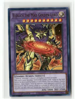 Yugioh Eldlich the Mad Golden Lord MGED-EN123 Rare 1st Ed NM - Image 1