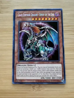 Yugioh Invasion of Chaos Emperor Dragon Envoy of the End IOC-EN000 25th Reprint - Image 1