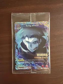 Union Arena Solo Leveling Sung Jinwoo Release Event WINNER UEPR SLG-1-019 Sealed - Image 1