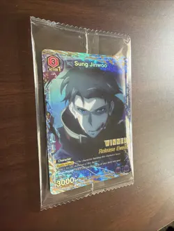 Union Arena Solo Leveling Sung Jinwoo Release Event WINNER UEPR SLG-1-019 Sealed - Image 2
