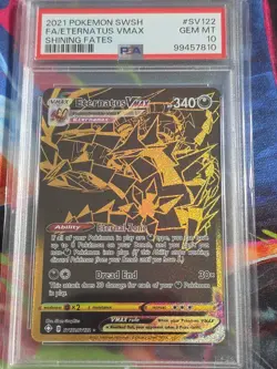 Pokemon TCG Eternatus VMAX Shining Fates Holo Card SV122/SV122 PSA 10 - Image 2