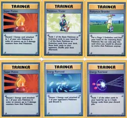 Pokemon Cards Base Set 102 Trainer Cards RARE, UNCOMMON & COMMON - Image 2
