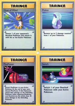 Pokemon Cards Base Set 102 Trainer Cards RARE, UNCOMMON & COMMON - Image 3