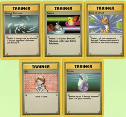 Pokemon Cards Base Set 102 Trainer Cards RARE, UNCOMMON & COMMON - Image 4