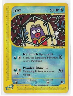 Jynx 83/165 Expedition Non-Holo E-Reader WOTC Vintage Pokemon TCG Card LP - Image 1