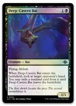Deep-Cavern Bat #102 (Foil) (NM) Lost Caverns of Ixalan LCI Magic MTG - Image 1