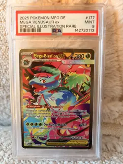2025 POKEMON | MEGA-BISAFLOR EX 177/132 | DE | SPECIAL ILLUSTRATION RARE | PSA 9 - Image 1