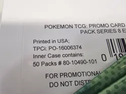 Pokemon Prize pack Series 8 Full Box Of 50 All Unopened TCG Rare - Image 2