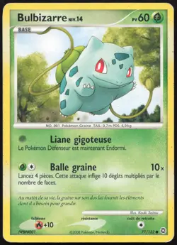Carte Pokemon Bulbizarre 77/132 Merveilles Secretes Francais - Image 1