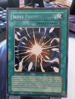 YuGiOh! Super Polymerization PTDN-EN046 Rare 1st Ed LP - Image 1