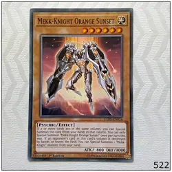 Mekk-Knight Orange Sunset - EXFO-EN016 - Common 1st Edition Yugioh - Image 1