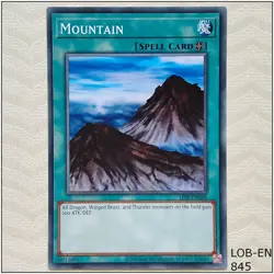 Mountain - LOB-EN048 - Common Unlimited Yugioh - Image 1