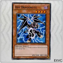 Axe Dragonute - EXVC-EN090 - Common 1st Edition Yugioh - Image 1