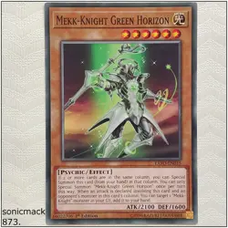 Mekk-Knight Green Horizon - EXFO-EN015 - Common 1st Edition Yugioh - Image 1