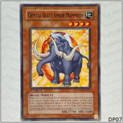 Crystal Beast Amber Mammoth - DP07-EN005 - Common 1st Edition Yugioh - Image 1