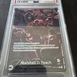 2025 ONE PIECE ENGLISH VERSION 2ND ANV SET #081 MARSHALL D. TEACH PSA 10 - Image 3
