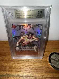 BGS 10 PRISTINE Portgas D Ace Manga OP02-013 English One Piece - Image 1