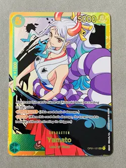 Yamato OP01-121 SEC Original One Piece TCG Romance Dawn Foil NM ENGLISH - Image 1