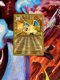 Metal Charizard (4/102) Celebrations Ultra Premium Collection Gold Pokemon Card! - Image 1