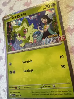 Sprigatito 191 Sv: Scarlet & Violet Promo Cards Holo - Image 2