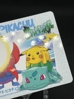 Pikachu Bulbasaur Gloom 158 Carddass Anime Collection 1999 Pokemon Card Japanese - Image 3