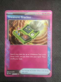 TREASURE TRACKER - 131/131 - PRISMATIC EVOLUTIONS - ACE SPEC RARE - POKEMON CARD - Image 1
