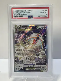 Deoxys VSTAR Crown Zenith Galarian Gallery Holo Card GG46/GG70 PSA 10 - Image 1