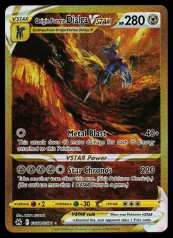 Pokemon Card - Origin Forme Dialga VSTAR Crown Zenith Galarian Gallery GG68/GG70 - Image 1