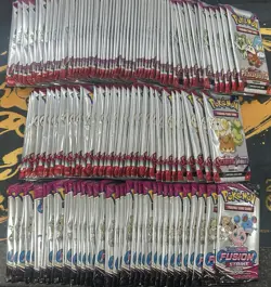 Pokemon TCG 3-Card Pack Lot Of 39 Fusion Strike, 39 S&V Base, 60 Paldea Evo. - Image 1